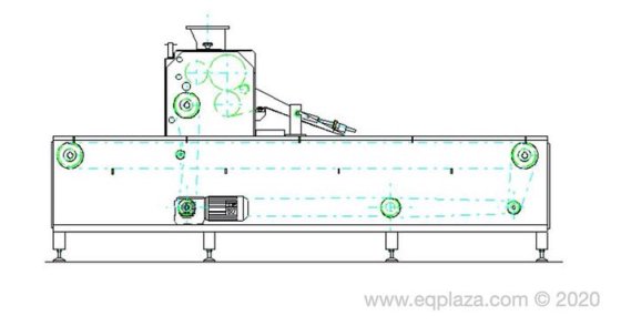 ROTOR LINE WKB-800 rotary molding equipment with conveyor (photo 1 of 4)