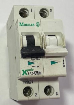Moeller (Eaton) FAZ-C16/1N Circuit Breaker (Foto 1 von 7)