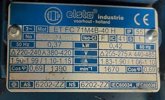 ELSTO ∼ 3 Mot ET FC 71M4B-40 H (foto 1 di 4)