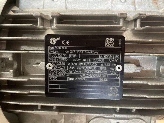 NORD 3 ∼ Mot IEC 60034 SK90L/4 TF 34711670/14242942 (photo 1 of 5)