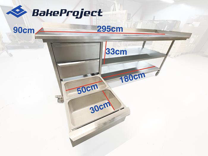 Stainless steel table Van Wout