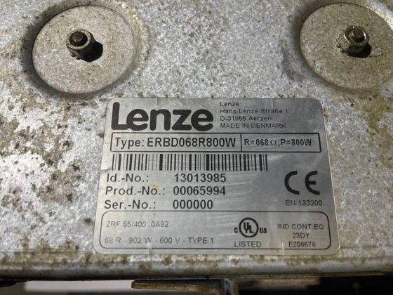 LENZE Lenze ERBD068R800W Brake Resistor — Lenze