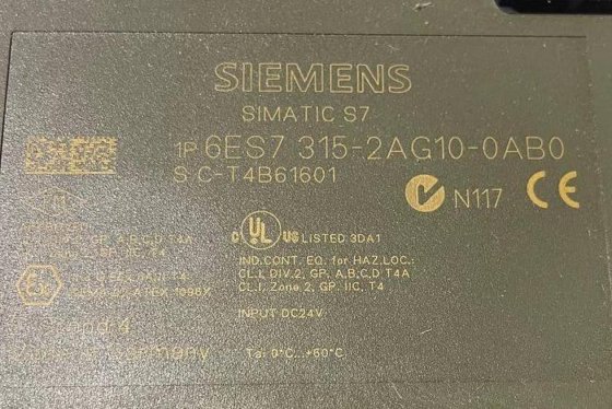 2001 SIEMENS 6ES7 315-2AG10-0AB0 SIMATIC S7 — Siemens